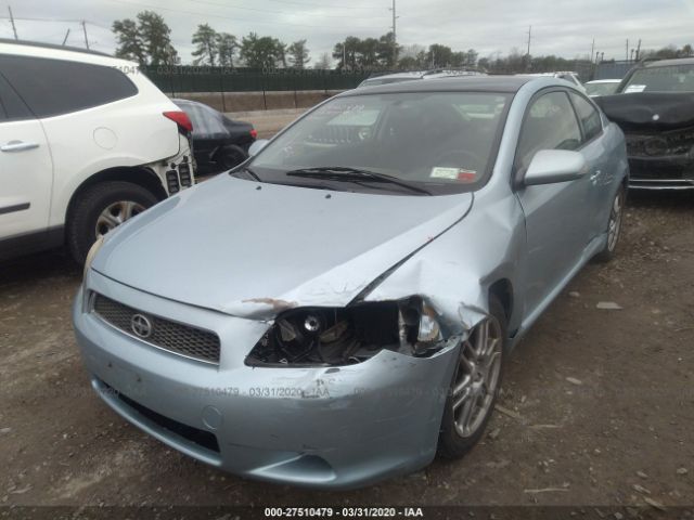 JTKDE177170165375 - 2007 TOYOTA SCION TC  Light Blue photo 6