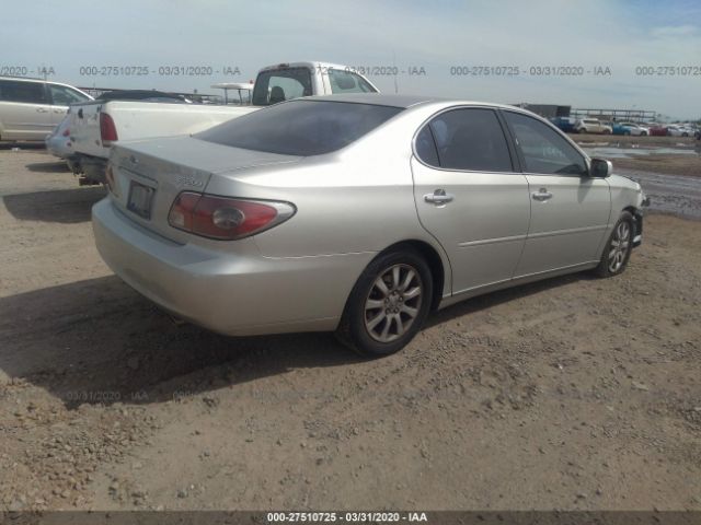 JTHBF30G936012766 - 2003 LEXUS ES 300 Gray photo 4