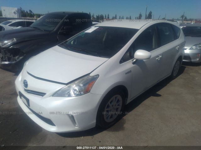 JTDZN3EU1C3172319 - 2012 TOYOTA PRIUS V  White photo 2