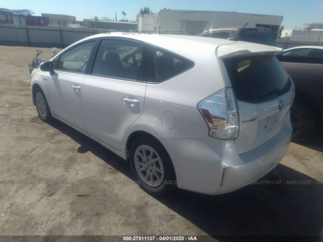 JTDZN3EU1C3172319 - 2012 TOYOTA PRIUS V  White photo 3