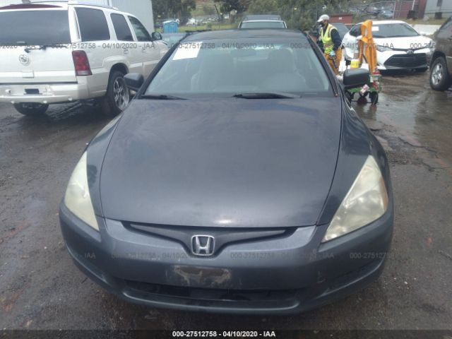 1HGCM82254A015481 - 2004 HONDA ACCORD LX Black photo 6