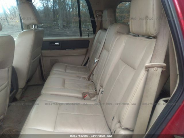 1FMFU16518LA13479 - 2008 FORD EXPEDITION XLT Red photo 8