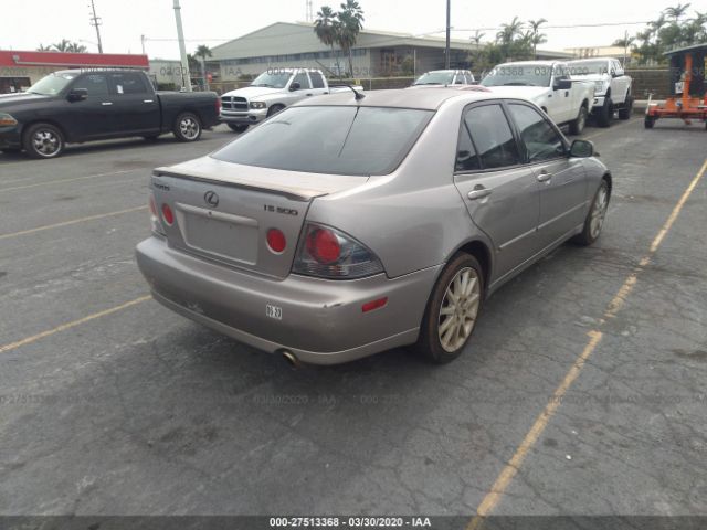 JTHBD192030079101 - 2003 LEXUS IS 300 Gray photo 4