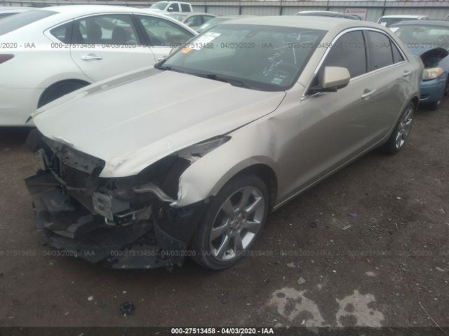 1G6AA5RX3E0174296 - 2014 CADILLAC ATS  Silver photo 2