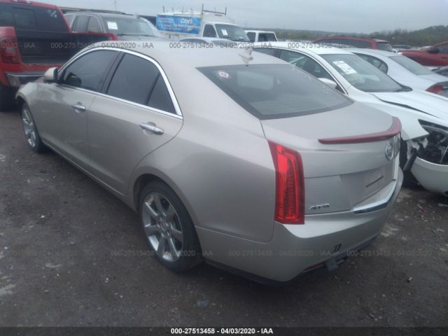 1G6AA5RX3E0174296 - 2014 CADILLAC ATS  Silver photo 3