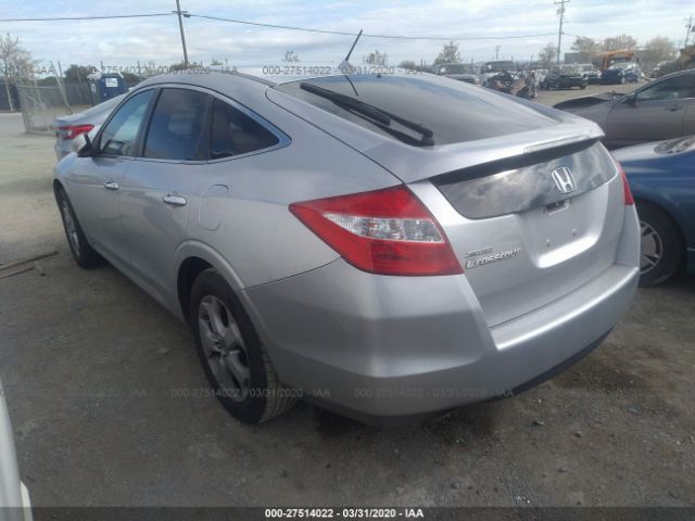 5J6TF1H56AL000631 - 2010 HONDA ACCORD CROSSTOUR EXL Silver photo 3