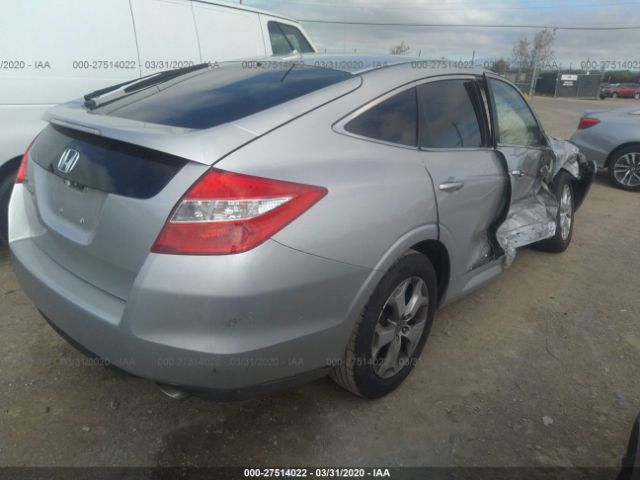 5J6TF1H56AL000631 - 2010 HONDA ACCORD CROSSTOUR EXL Silver photo 4