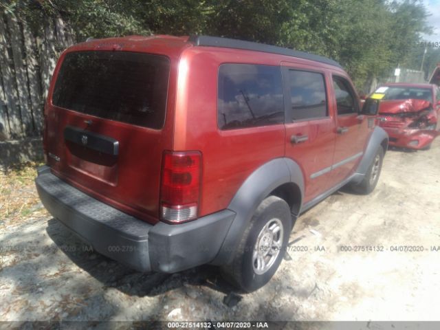 1D8GT28K18W227263 - 2008 DODGE NITRO SXT Orange photo 4