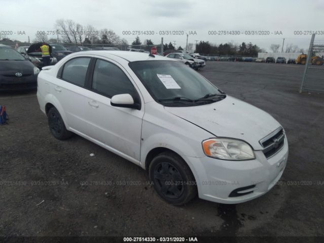 KL1TD56E59B616089 - 2009 CHEVROLET AVEO LS/LT Ақ фото 1