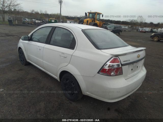 KL1TD56E59B616089 - 2009 CHEVROLET AVEO LS/LT Ақ фото 3