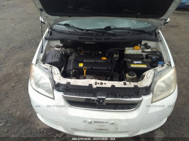 KL1TD56E59B616089 - 2009 CHEVROLET AVEO LS/LT Ақ фото 6