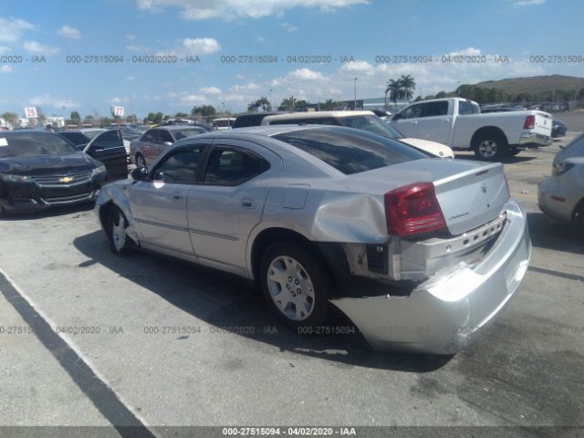 2B3KA43G87H863593 - 2007 DODGE CHARGER SE/SXT Silver photo 3