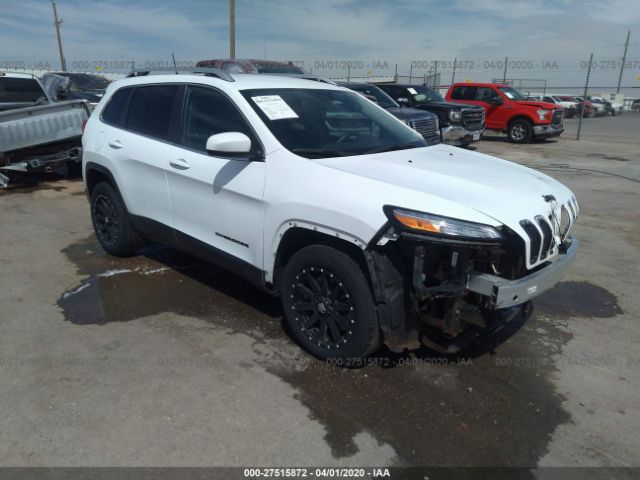 1C4PJLCBXGW110586 - 2016 JEEP CHEROKEE LATITUDE White photo 1