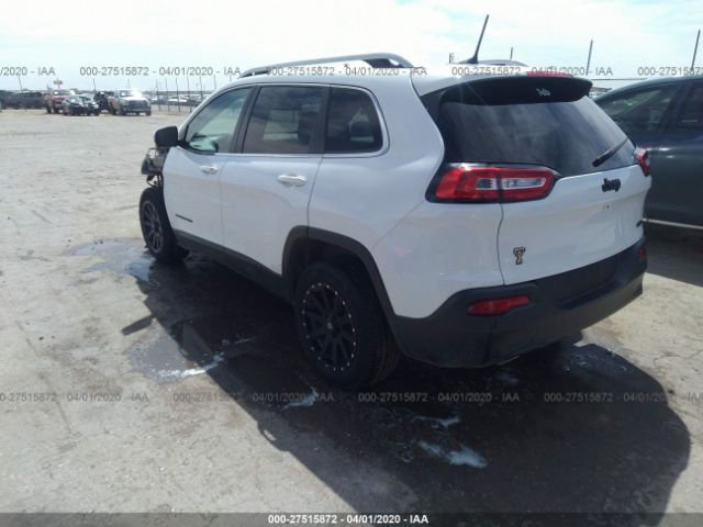 1C4PJLCBXGW110586 - 2016 JEEP CHEROKEE LATITUDE White photo 3