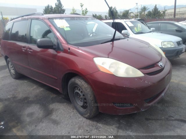 5TDZA23C26S401710 - 2006 TOYOTA SIENNA CE/LE Red photo 1