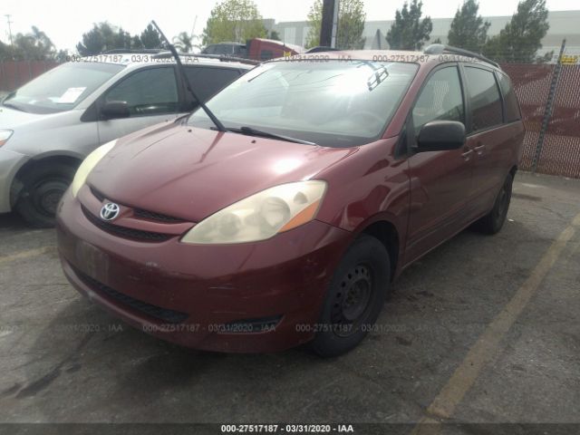 5TDZA23C26S401710 - 2006 TOYOTA SIENNA CE/LE Red photo 2