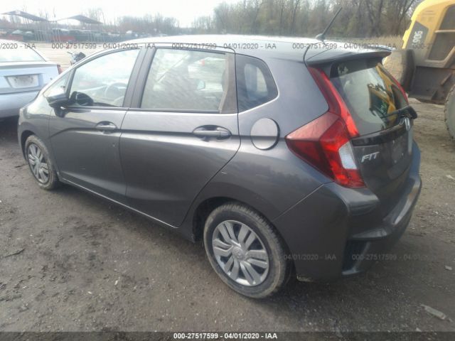 JHMGK5H57GX034829 - 2016 HONDA FIT LX Gray photo 3