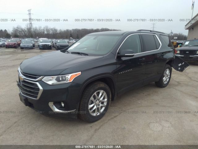 1GNEVGKW4KJ246250 - 2019 CHEVROLET TRAVERSE LT Black photo 2