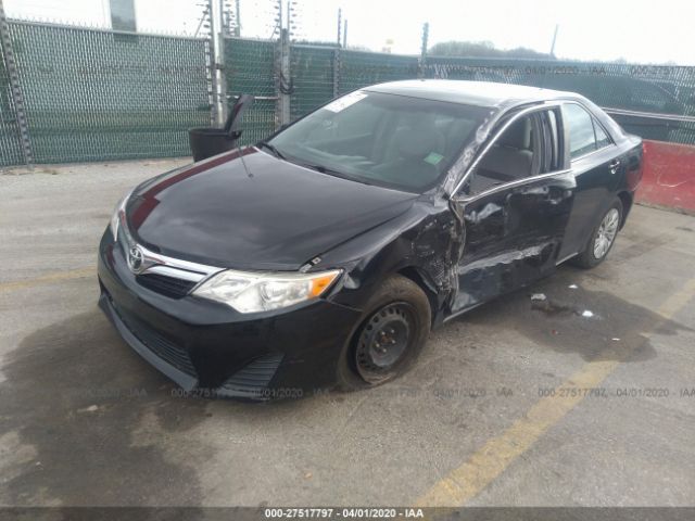 4T1BF1FK0CU126972 - 2012 TOYOTA CAMRY SE/LE/XLE Black photo 2