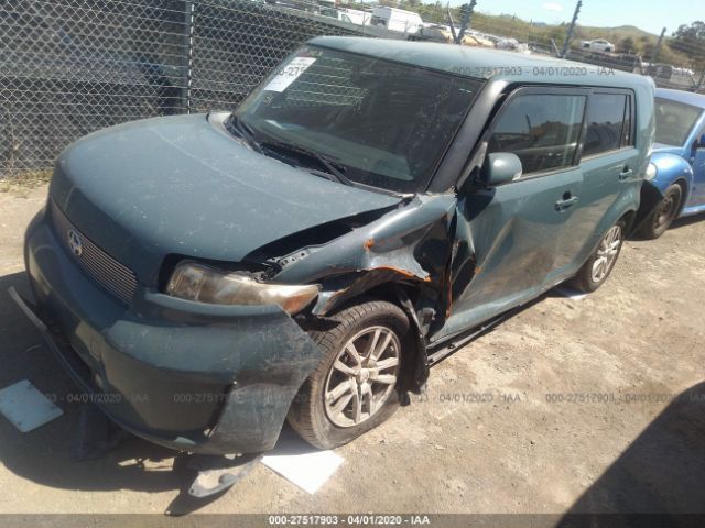 JTLKE50E281010378 - 2008 TOYOTA SCION XB Blau Foto 2