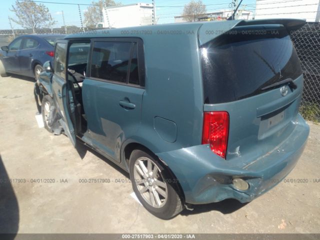 JTLKE50E281010378 - 2008 TOYOTA SCION XB Blau Foto 3