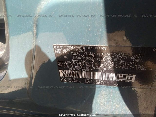 JTLKE50E281010378 - 2008 TOYOTA SCION XB Blau Foto 9