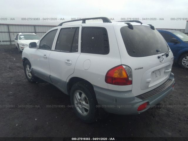 KM8SC13D42U166937 - 2002 HYUNDAI SANTA FE GLS/LX White photo 3