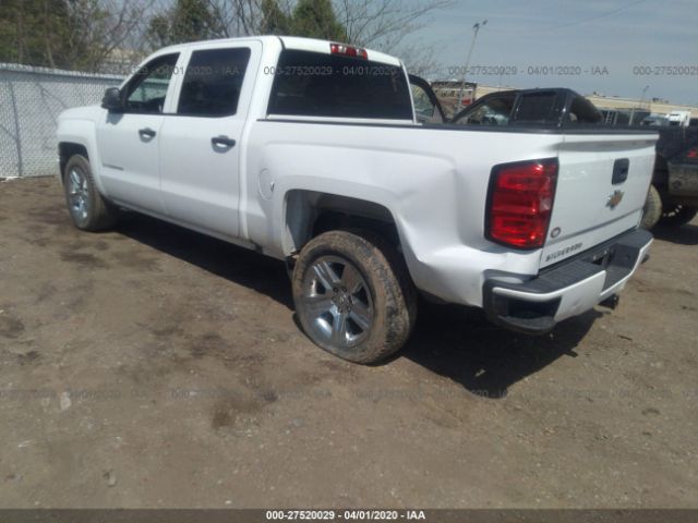 3GCPCPEC0JG349836 - 2018 CHEVROLET SILVERADO C1500 CUSTOM White photo 3