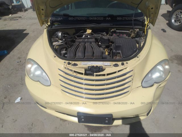 3A4FY58B97T604126 - 2007 CHRYSLER PT CRUISER TOURING Yellow photo 10