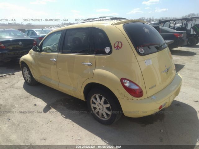 3A4FY58B97T604126 - 2007 CHRYSLER PT CRUISER TOURING Yellow photo 3