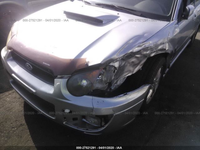 JF1GG29625H807132 - 2005 SUBARU IMPREZA WRX/VDT Silver photo 6