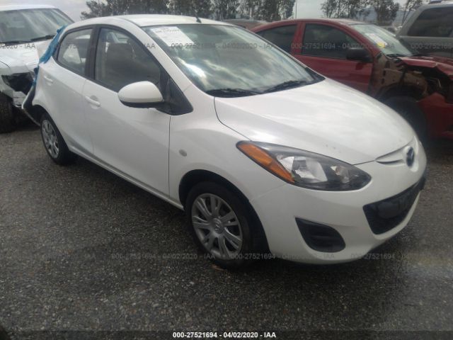 JM1DE1KZ0C0144754 - 2012 MAZDA MAZDA2  White photo 1