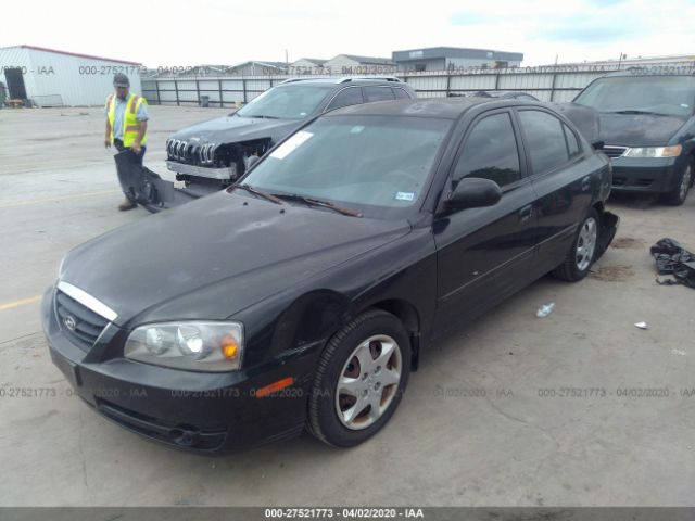 KMHDN46D36U308474 - 2006 HYUNDAI ELANTRA GLS/GT/LIMITED Black photo 2