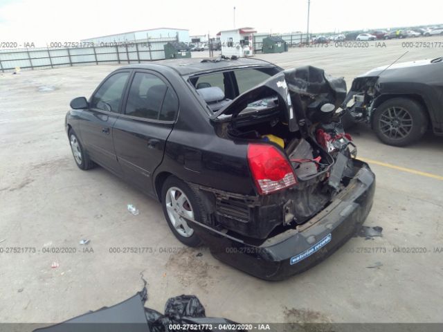 KMHDN46D36U308474 - 2006 HYUNDAI ELANTRA GLS/GT/LIMITED Black photo 3