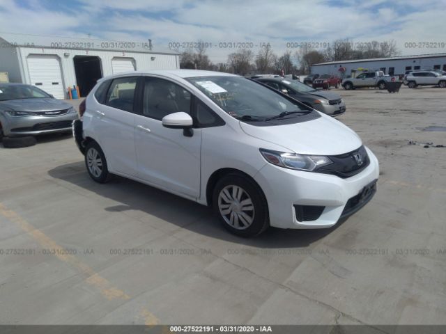 JHMGK5H53GX008065 - 2016 HONDA FIT LX White photo 1