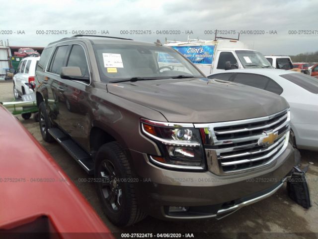 1GNSKBKC1FR570123 - 2015 CHEVROLET TAHOE K1500 LT Brown photo 1