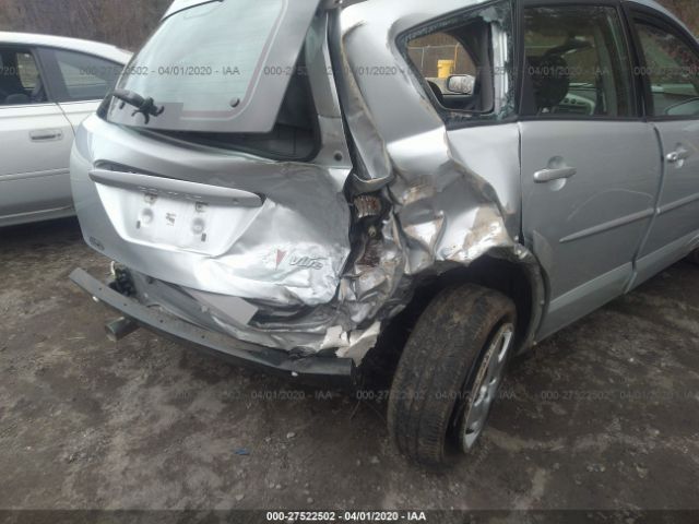 5Y2SL65837Z419192 - 2007 PONTIAC VIBE  Silver photo 6