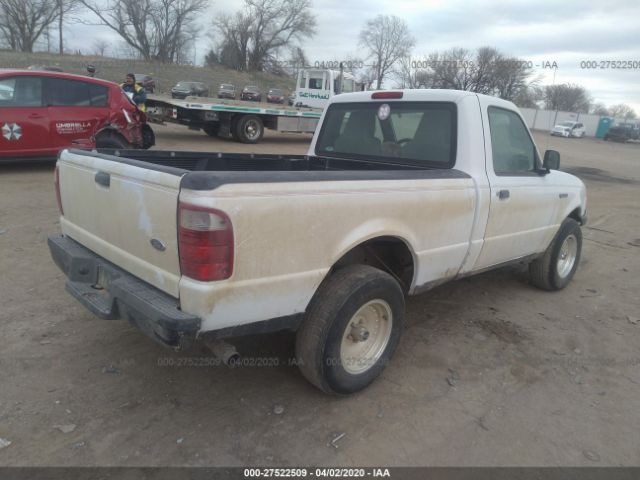 1FTYR10U04PA83069 - 2004 FORD RANGER  White photo 4