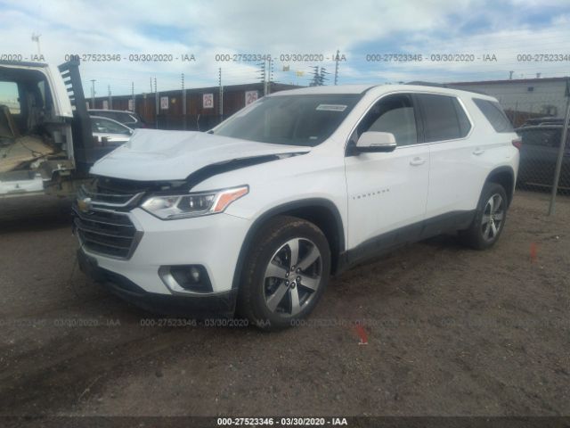 1GNEVHKW5LJ178998 - 2020 CHEVROLET TRAVERSE LT White photo 2