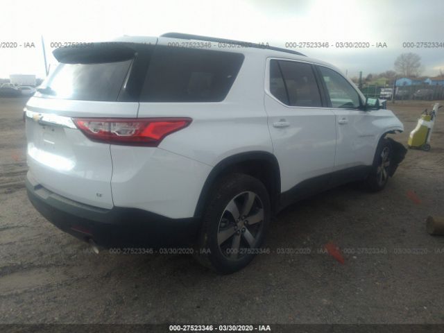 1GNEVHKW5LJ178998 - 2020 CHEVROLET TRAVERSE LT White photo 4