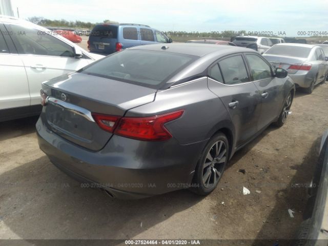 1N4AA6AP0GC422803 - 2016 NISSAN MAXIMA 3.5S/SV/SL/SR/PLAT Gray photo 4