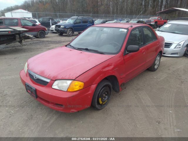 JM1BJ2219Y0300378 - 2000 MAZDA PROTEGE ES Red photo 2