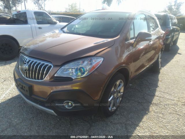 KL4CJCSB5GB569395 - 2016 BUICK ENCORE  Brown photo 2