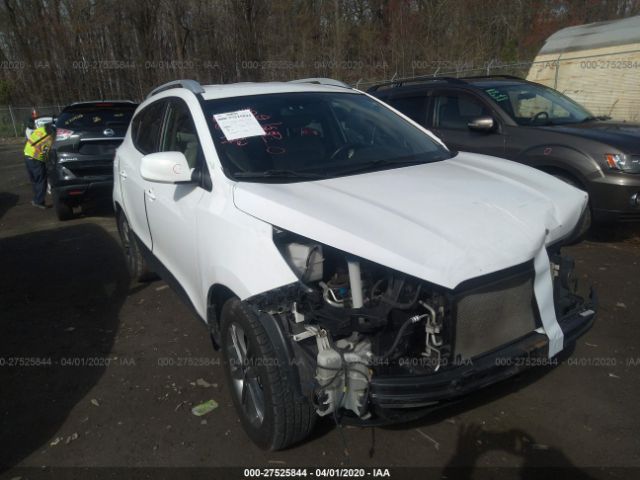 KM8JU3AG6EU855691 - 2014 HYUNDAI TUCSON GLS/LIMITED/SE White photo 1