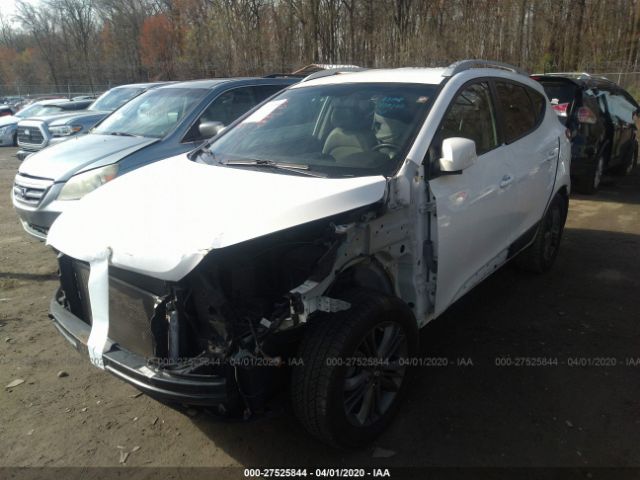 KM8JU3AG6EU855691 - 2014 HYUNDAI TUCSON GLS/LIMITED/SE White photo 2