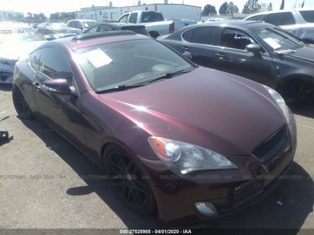 KMHHU6KH6BU057436 - 2011 HYUNDAI GENESIS COUPE 3.8L Purple photo 1