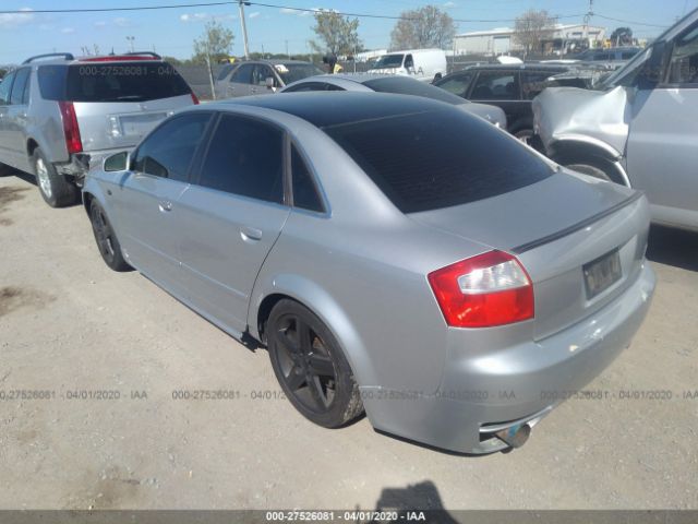 WAULT68E72A117351 - 2002 AUDI A4 3.0 QUATTRO Silver photo 3