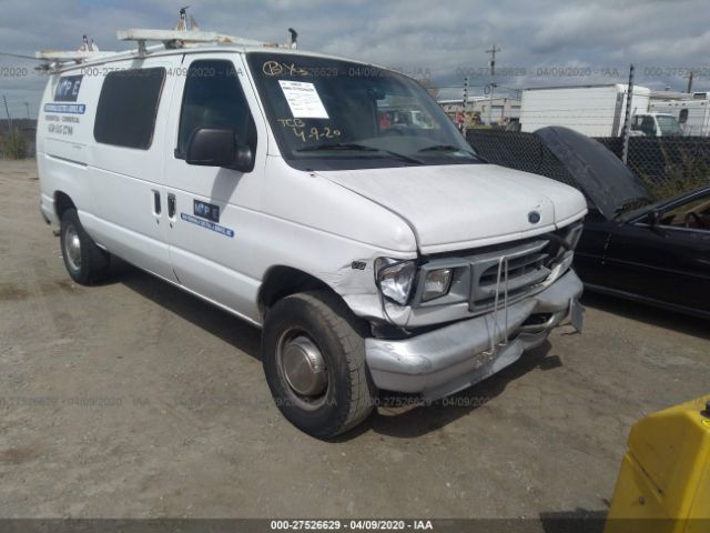 1FTNE24L71HA91651 - 2001 FORD ECONOLINE E250 VAN White photo 1