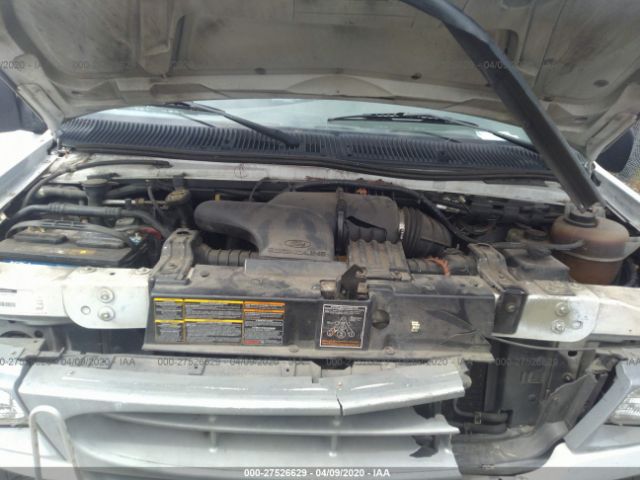 1FTNE24L71HA91651 - 2001 FORD ECONOLINE E250 VAN White photo 10