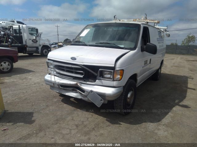 1FTNE24L71HA91651 - 2001 FORD ECONOLINE E250 VAN White photo 2